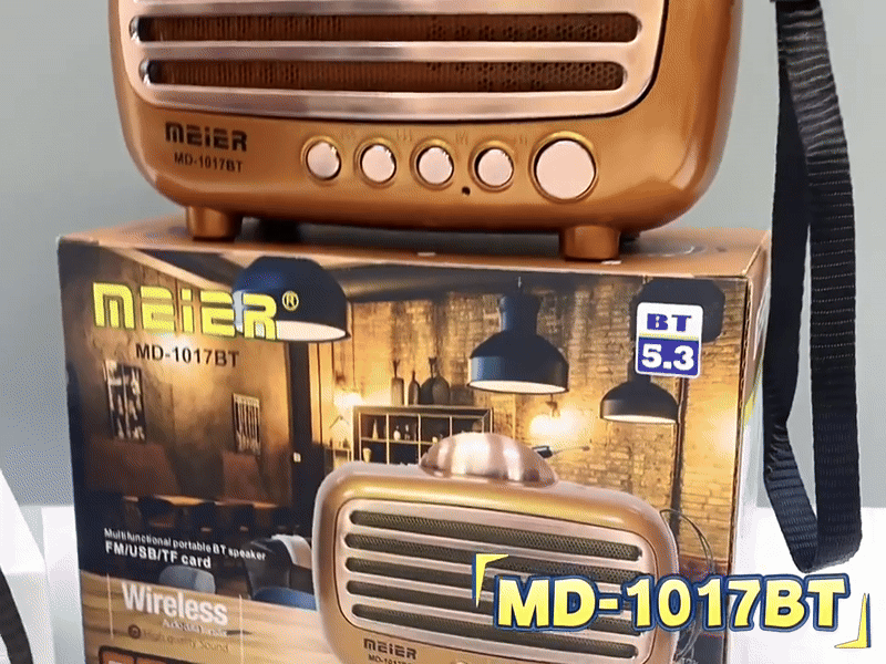 Meier's Wireless Bluetooth® Portable Speaker – Crystal Clear Sound, Long Battery Life