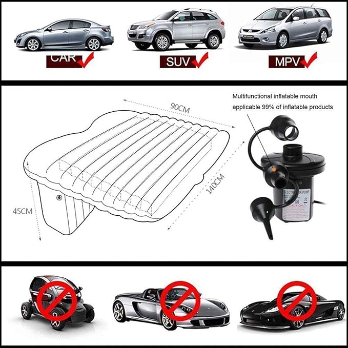 Premium Inflatable Car Backseat Mattress for Comfortable Travel.