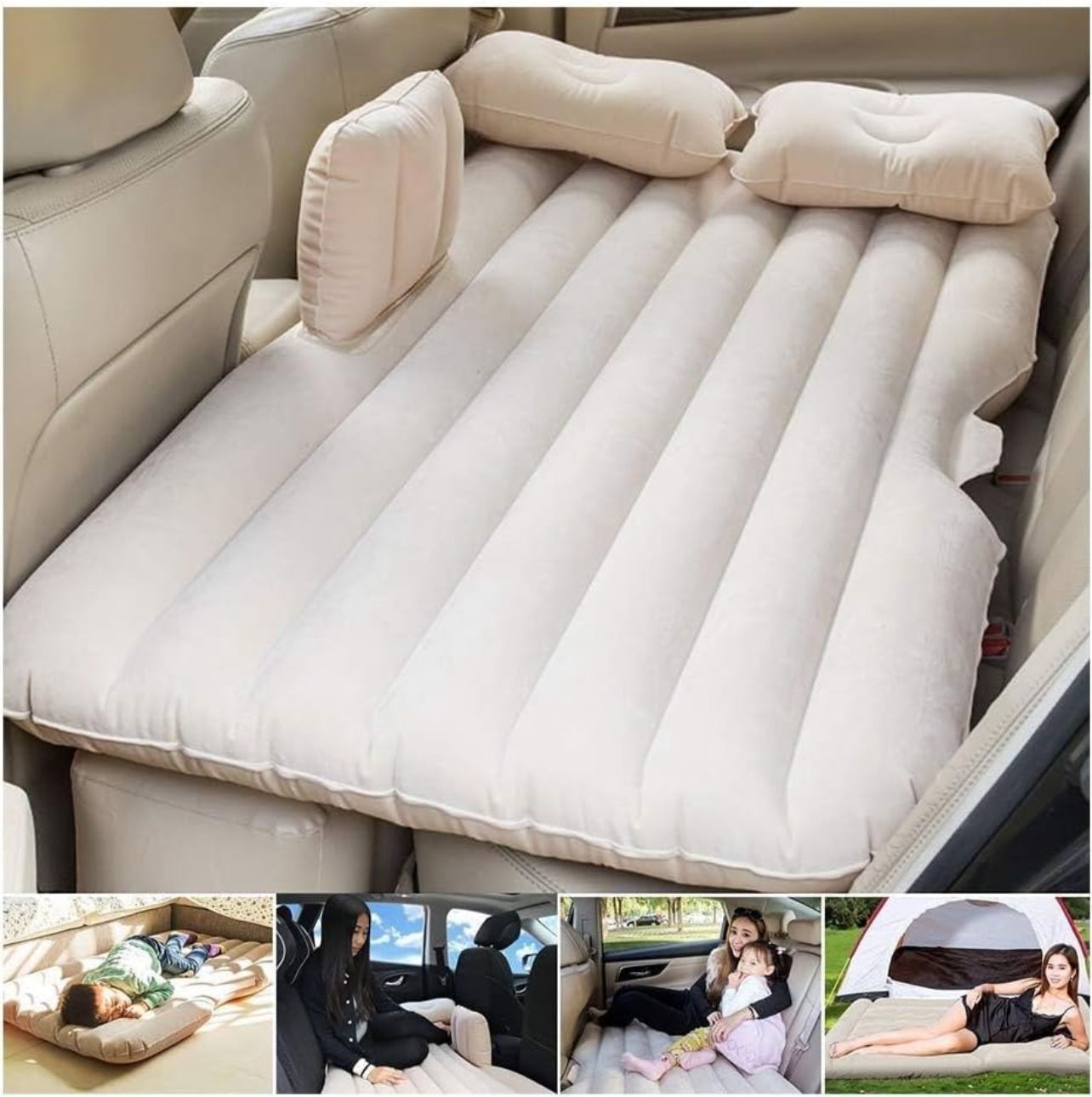 Premium Inflatable Car Backseat Mattress for Comfortable Travel.