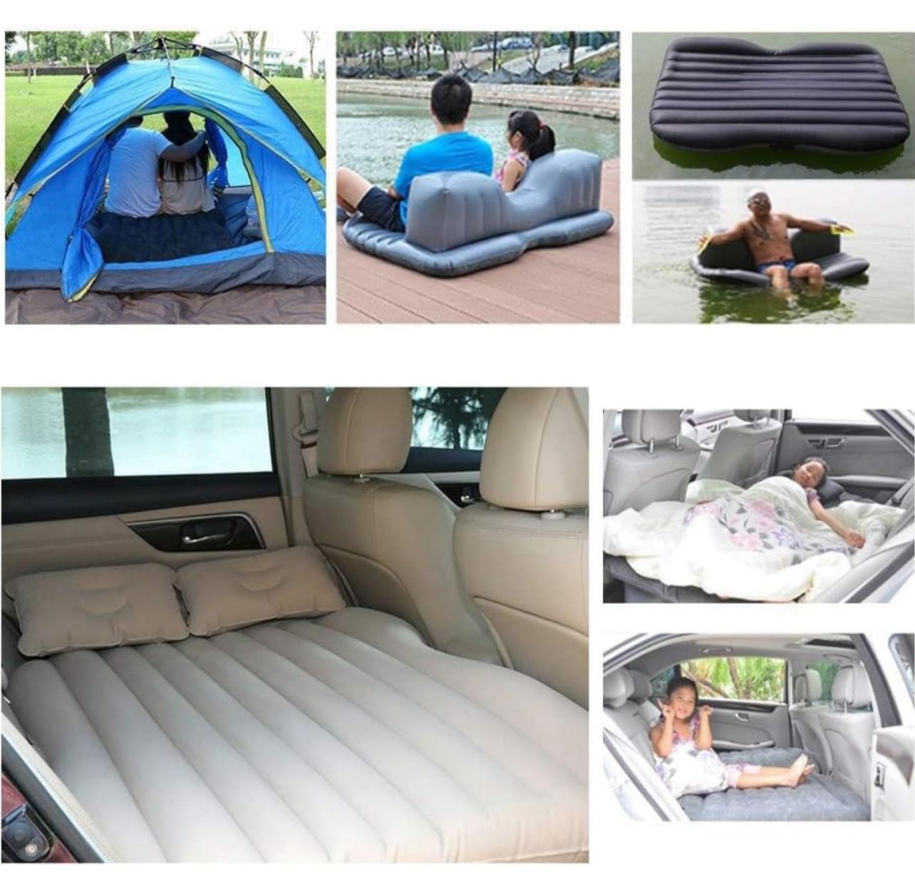 Premium Inflatable Car Backseat Mattress for Comfortable Travel.