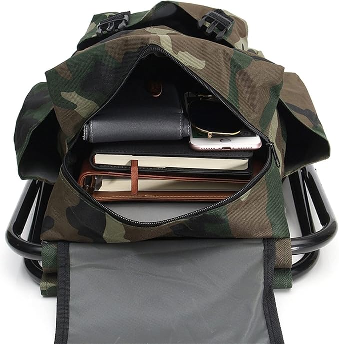 Collapsible Camping Chair - Portable & Lightweight Foldable Seat.