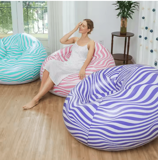 Comfortable Inflatable Sofa - Model #85003: Perfect for Indoor or Outdoor Use.