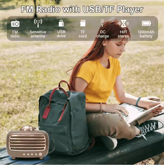 Meier's Wireless Bluetooth® Portable Speaker – Crystal Clear Sound, Long Battery Life