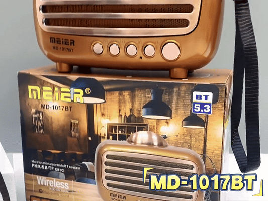 Meier's Wireless Bluetooth® Portable Speaker – Crystal Clear Sound, Long Battery Life